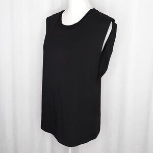 Nursing Queen Black Cap Sleeve Nursing Top Side Access